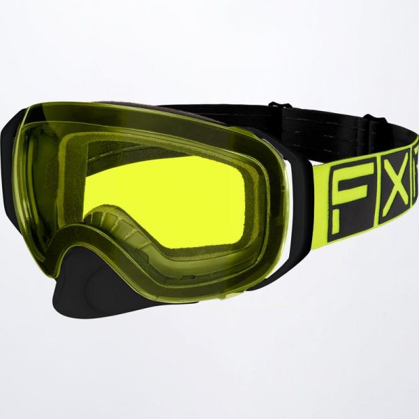 Goggles FXR Ride X Spherical Snowmobil Goggle Black/Hi Vis