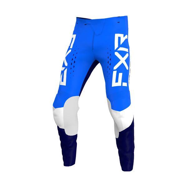 Pantaloni MX-Enduro Copii FXR Pantaloni Enduro Copii Clutch Pro Cobalt Blue/White/Navy