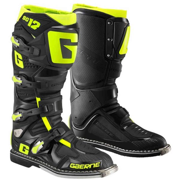 Boots MX-Enduro Gaerne Moto Enduro Boots SG12 Black/Yellow 23