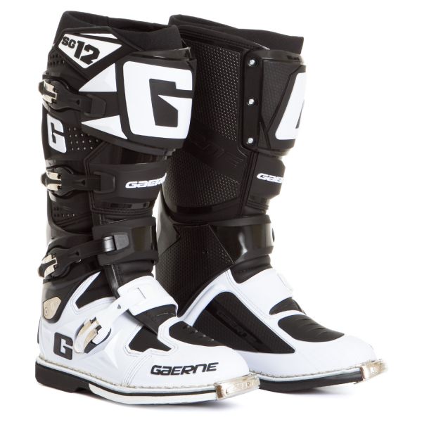  Gaerne Moto MX SG12 White/Black Boots