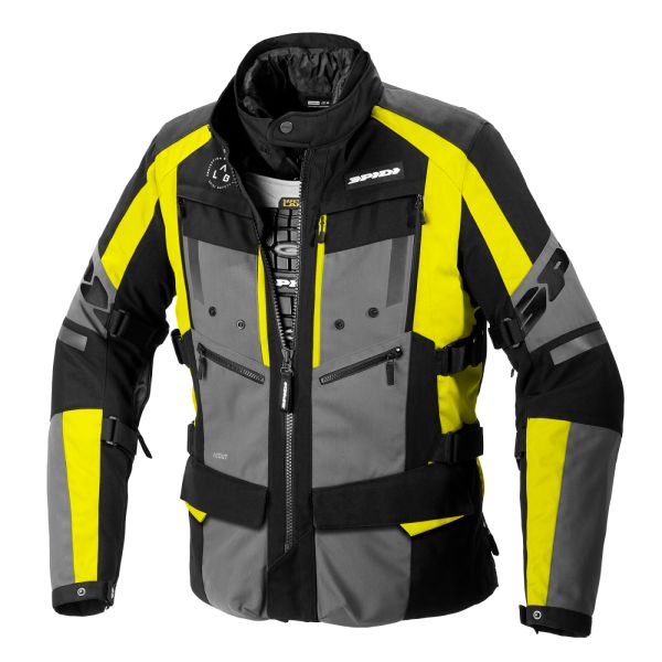 Textile jackets Spidi Touring 4 Season Evo H2OUT Black/Yellow Moto Jacket