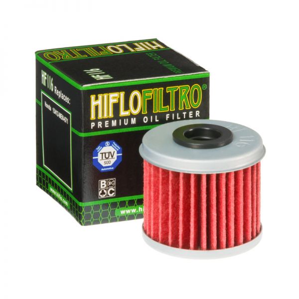 Street Bikes Oil Filters Hiflofiltro OIL FILTER HF116