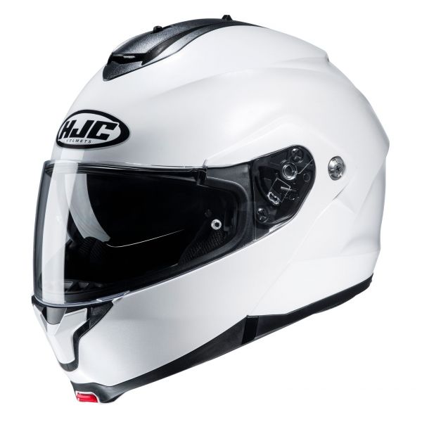 Flip up helmets HJC Moto Helmet Flip-Up C91 Solid White