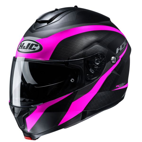 Flip up helmets HJC Moto Helmet Flip-Up C91 Taly Pink