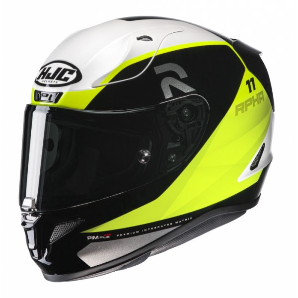Full face helmets HJC Helmet Full-Face RPHA 11 Texen Black/Yellow