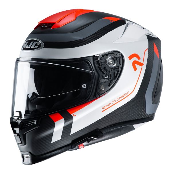 Full face helmets HJC Moto Helmet Full-Face RPHA 70 Carbon Reple Orange