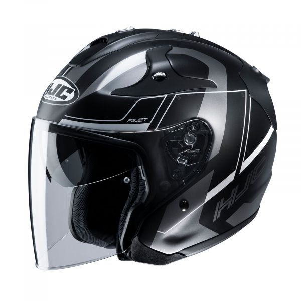  HJC Moto Helmet Jet FG-JET Komina Silver