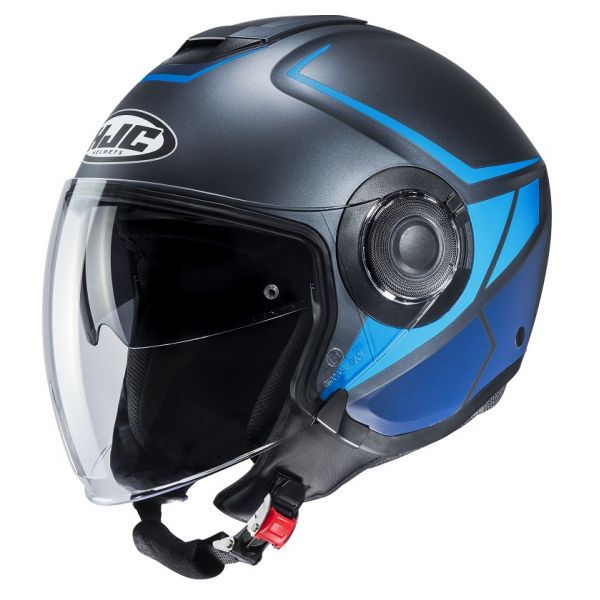 Jet helmets HJC Moto Helmet Jet i40 Camet Blue