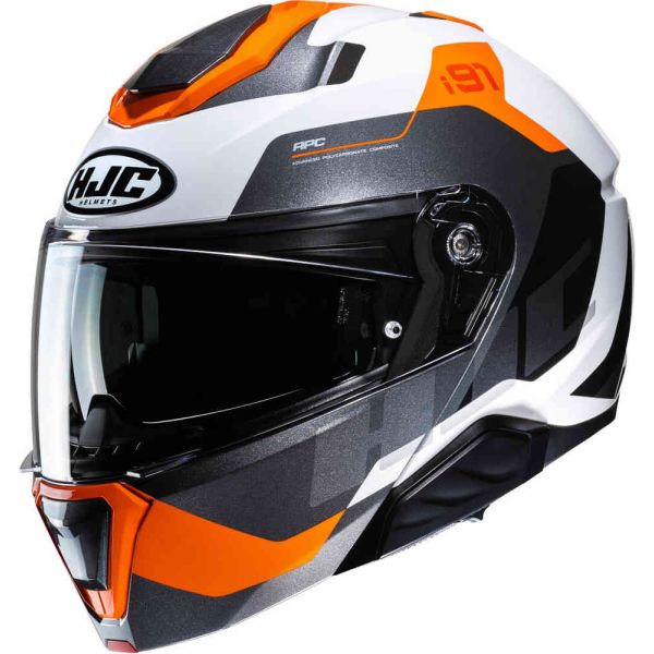 Flip up helmets HJC Flip-Up Moto Helmeti91 Carst Orange 24