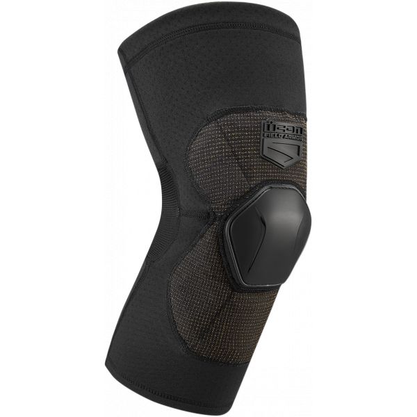 Knee Protection Icon Field Armor Compression Knee Guards Black