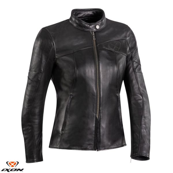  Ixon Lady Moto Leather Jacket Urban Cranky LS Black 24