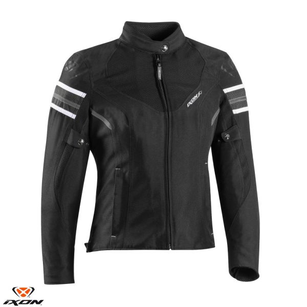  Ixon Lady Moto Textile/Jacket Ilana LS Black/White 24