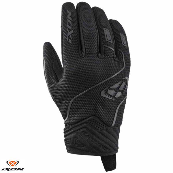 Gloves Womens Ixon Lady Textile Moto Gloves Hurricane 2 LS Black 24