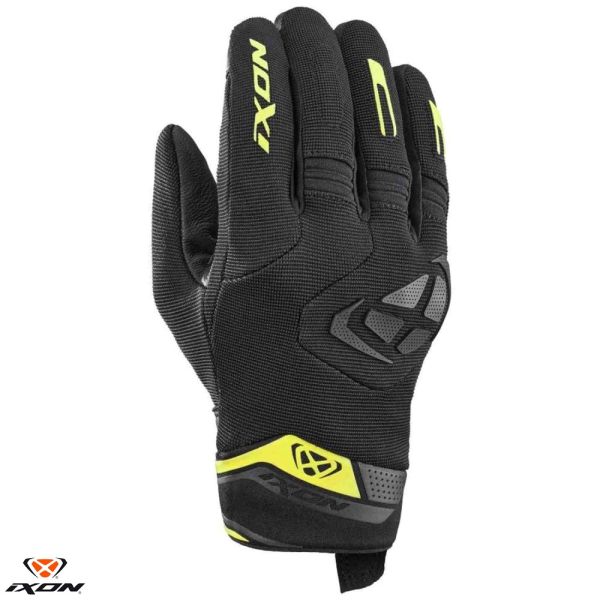 Gloves Racing Ixon Textile Moto Gloves Mig 2 LS Black/Yellow 24
