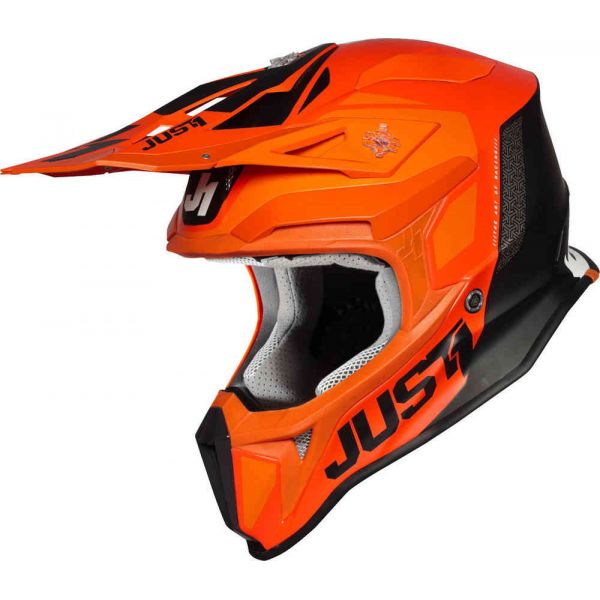 Helmets MX-Enduro Just1 Helmet J18 Pulsar Orange/White/Black