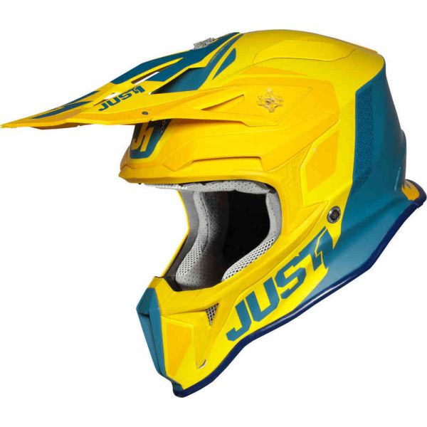 Helmets MX-Enduro Just1 Helmet J18 Pulsar Yellow/Blue