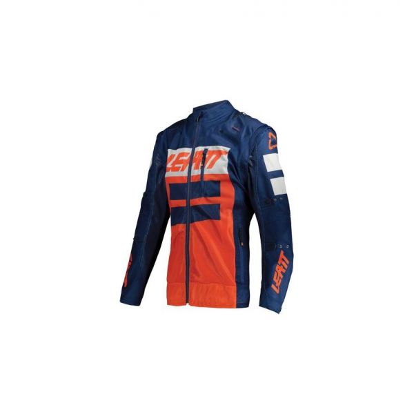 Jackets Enduro Leatt Moto MX 4.5 X-Flow Orange/Blue Jacket