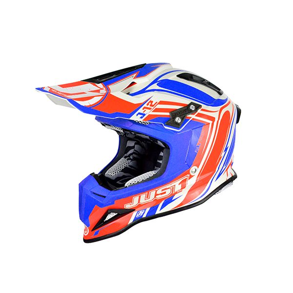  Just1 Casca Enduro J12 Flame Red/Blue