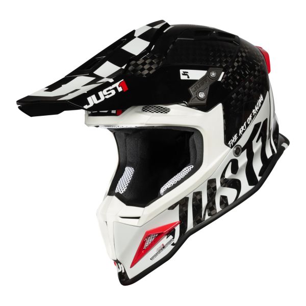Helmets MX-Enduro Just1 Helmet J12 PRO Racer White/Carbon
