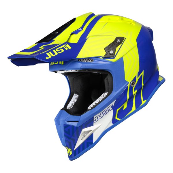 Helmets MX-Enduro Just1 Helmet J12 PRO Syncro Fluo Yellow/Blue