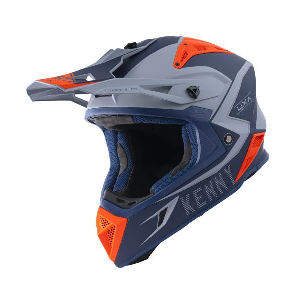 Helmets MX-Enduro Kenny Helmet Enduro Titanium Graphic Matt Navy Orange