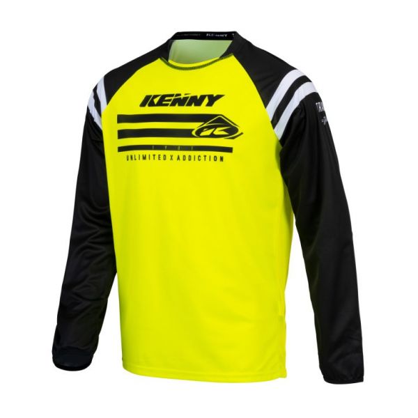 Jerseys MX-Enduro Kenny MX Jersey Raw Track Neon Yellow