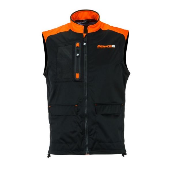 Jackets Enduro Kenny Moto MX Bodywarmer+ Black/Neon Orange