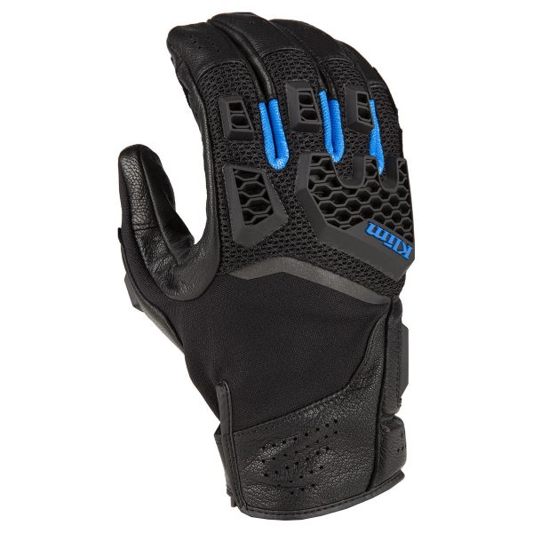 Gloves Touring Klim Baja S4 Touring Gloves Black/Kinetik Blue