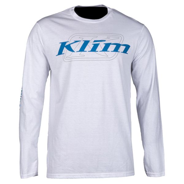  Klim Bluza K Corp LS T White/Vivid Blue