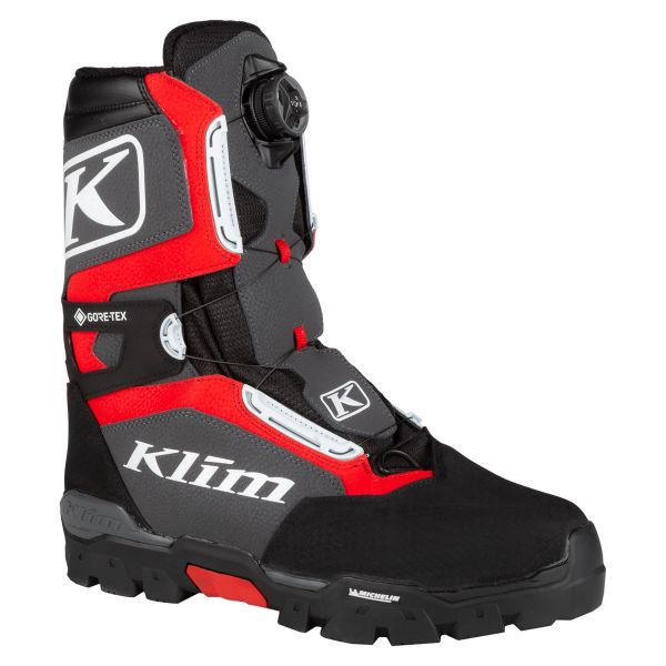 Boots Klim Snow Boots Klutch GTX BOA Boot High Risk Red