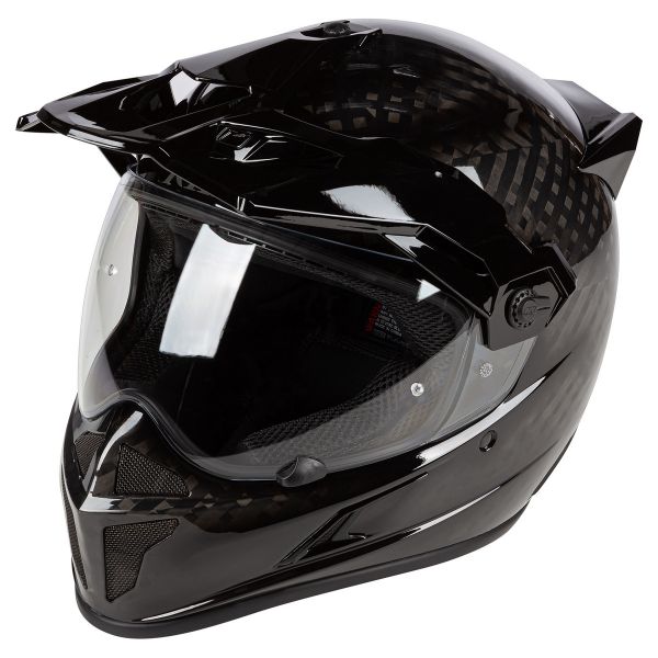  Klim Krios Karbon Adventure Helmet ECE Gloss Karbon Black