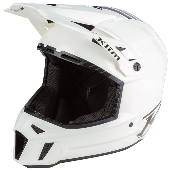 Helmets MX-Enduro Klim Snowmobil Helmet F3 Carbon ECE Assault Camo White
