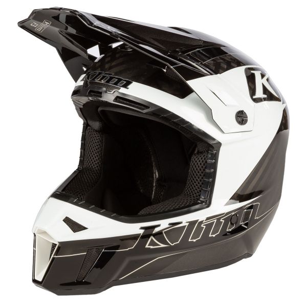  Klim Casca Snowmobil F3 Carbon Helmet ECE Draft White