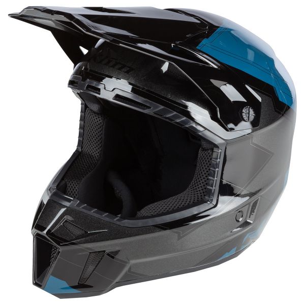 Helmets Klim Snowmobil Helmet F3 ECE Verge Petrol