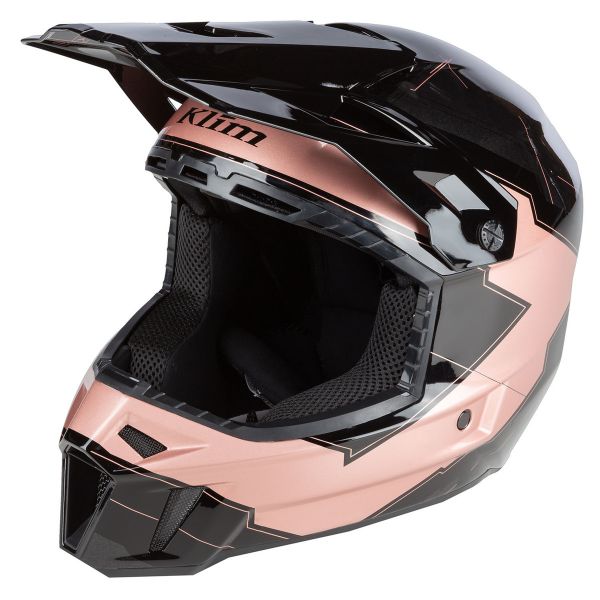 Helmets Klim Snowmobil Helmet F3 ECE Verge Rose Gold