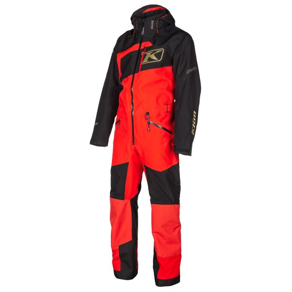 Monosuits Snowmobiles Klim Non-Insulated Ripsa One-Piece Fiery Red/Black  