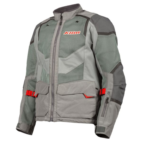 Textile jackets Klim Moto Textile Baja S4 Jacket Cool Gray-Redrock