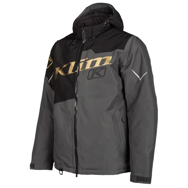 Kids Jackets Klim Snowmobil Insulated Jacket Instinct Youth Black-Metallic Gold