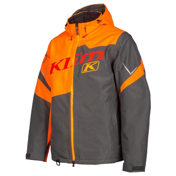 Jackets Klim Snowmobil Insulated Jacket Instinct Strike Orange-Asphalt