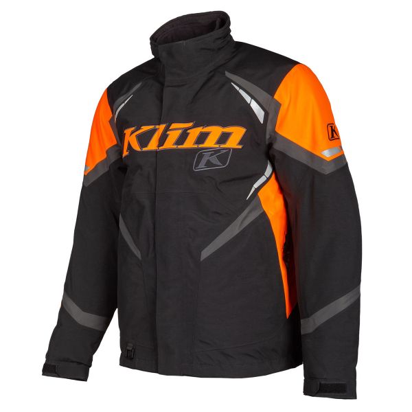 Jackets Klim Snowmobil Insulated Jacket Keweenaw Black-Strike Orange