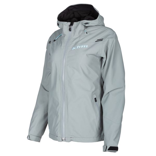 Women's Jackets Klim Women Non-Insulated Snowmobil Eclipse Jacket Monument Gray/Crystal Blue