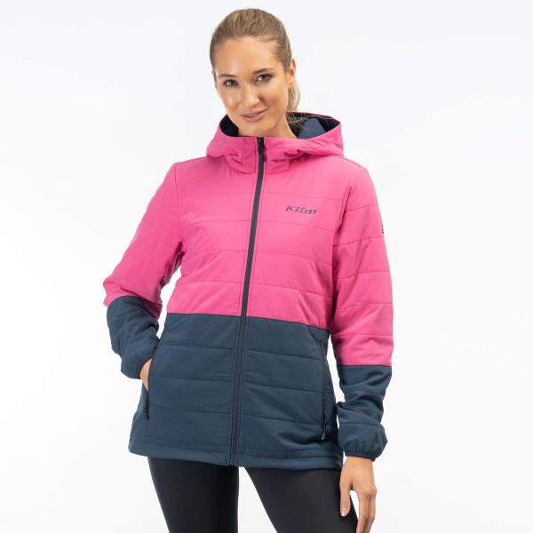 Geci/Hanorace Casual Klim Geaca Soteria Insulated Hooded Punch Pink/Dress Blues 24