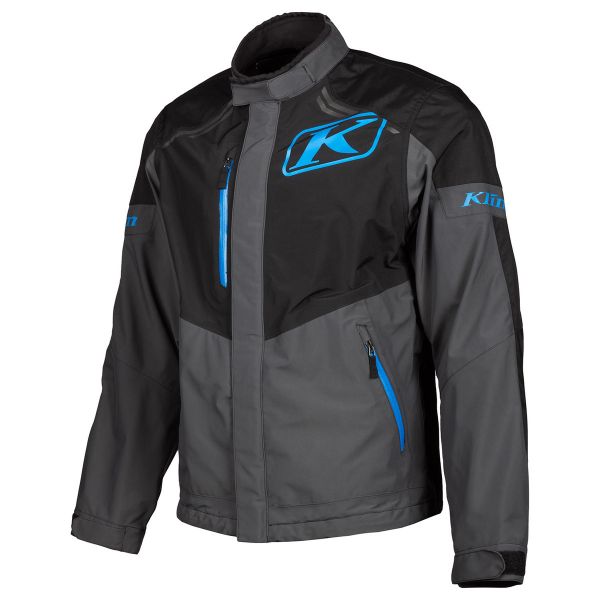 Textile jackets Klim Touring Moto Traverse Jacket Black/Kinetik Blue