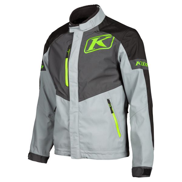 Textile jackets Klim Touring Moto Traverse Jacket Gray/Electrik Gecko