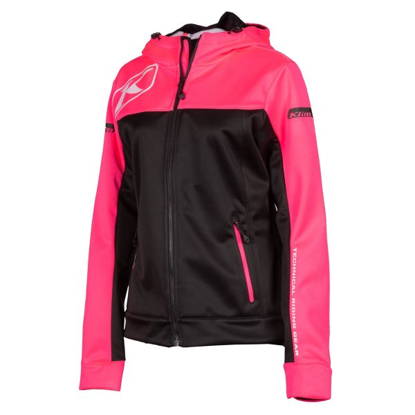 Casual jackets Klim Evolution Hoodie Youth Knockout Pink/Black