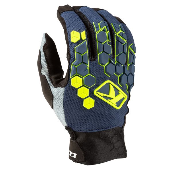 Gloves MX-Enduro Klim Moto MX Gloves Dakar Vivid Blue