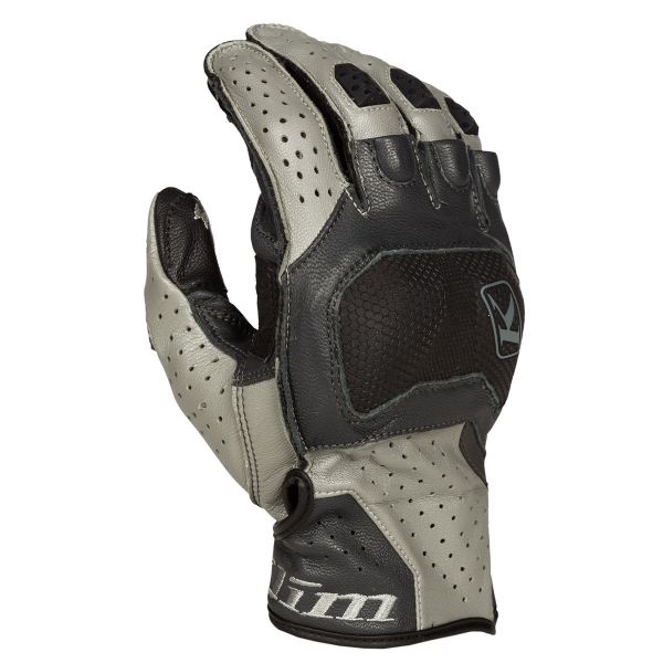 Gloves Touring Klim Leather Moto Gloves Badlands Aero Pro Short Monument Gray