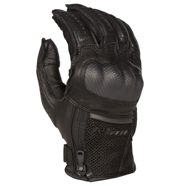Gloves Touring Klim Leather Moto Gloves Induction Stealth Black