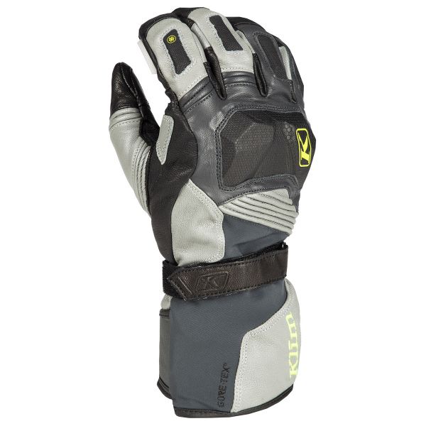 Gloves Touring Klim Badlands GTX Long Glove Gray