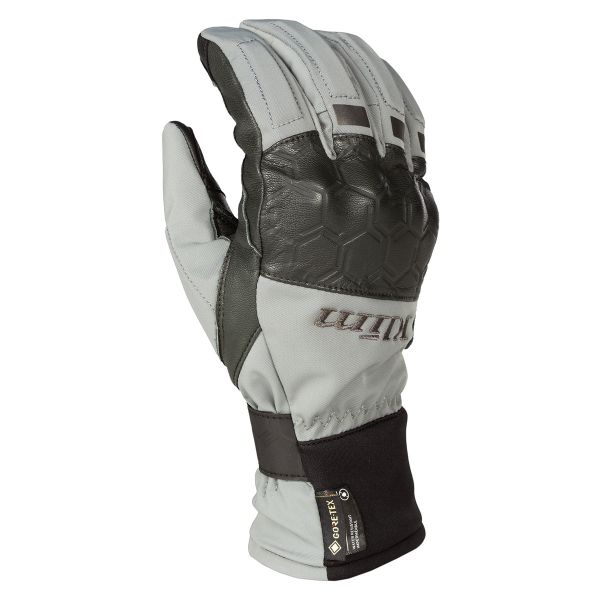 Gloves Touring Klim Leather/Textile Moto Gloves Vanguard GTX Long Glove Cool Gray
